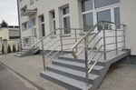 Balustrada ze stali nierdzewnej satynowej (matowej) – szpital
